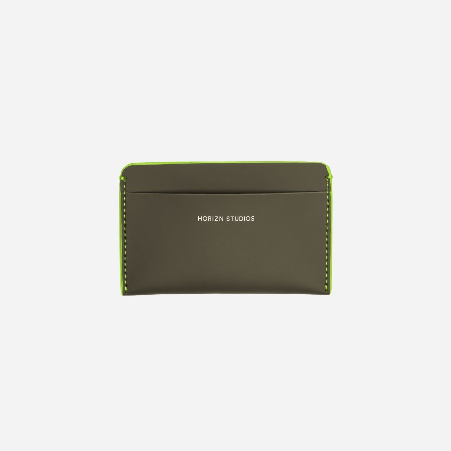 Accessoires Horizn Studios | Card Holder Dark Olive / Neon Green